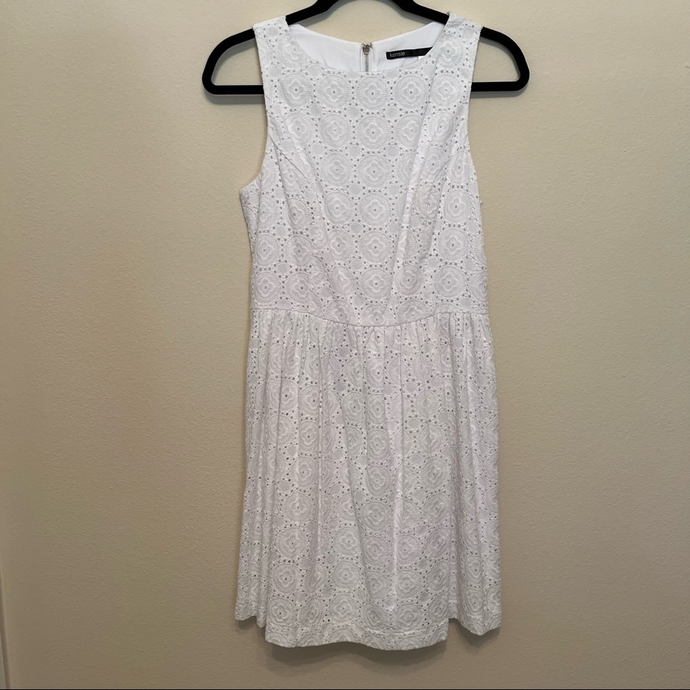 White eyelet dress